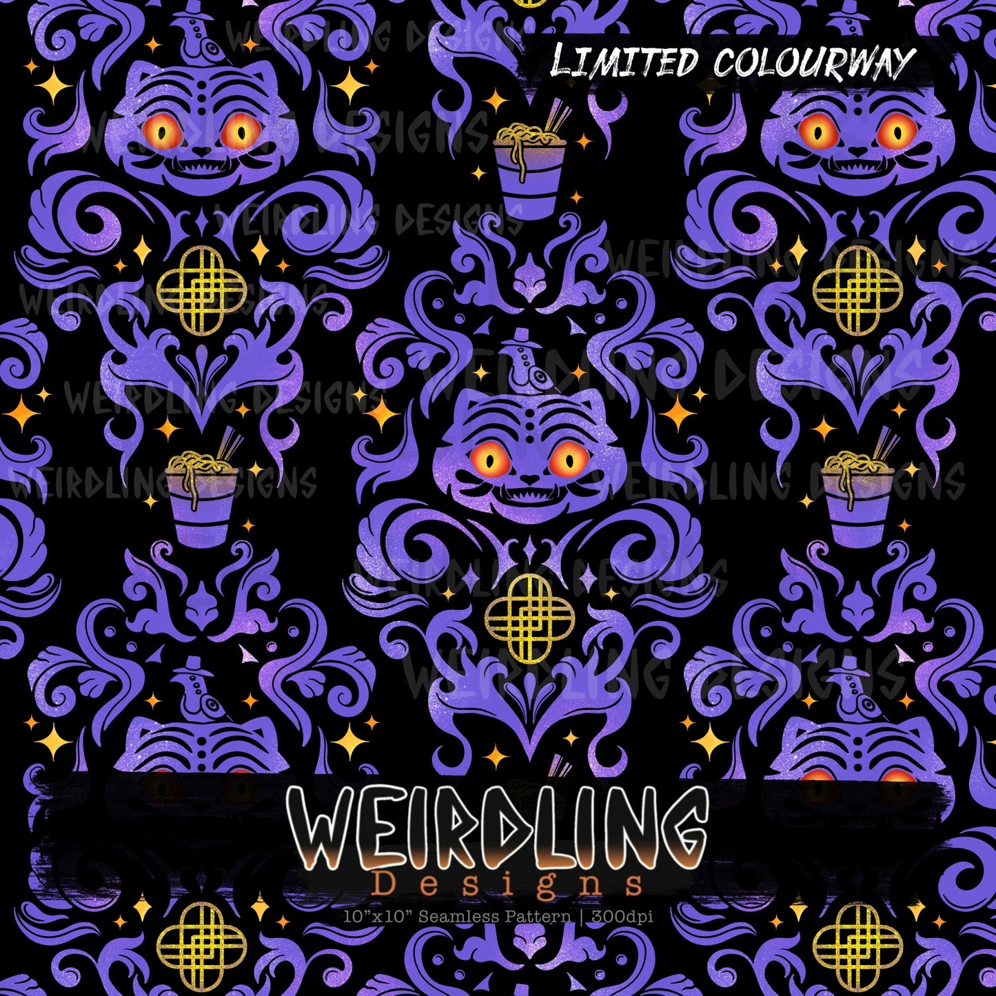 K-Pop Damask - Limited Seamless Design - 4 Colourways