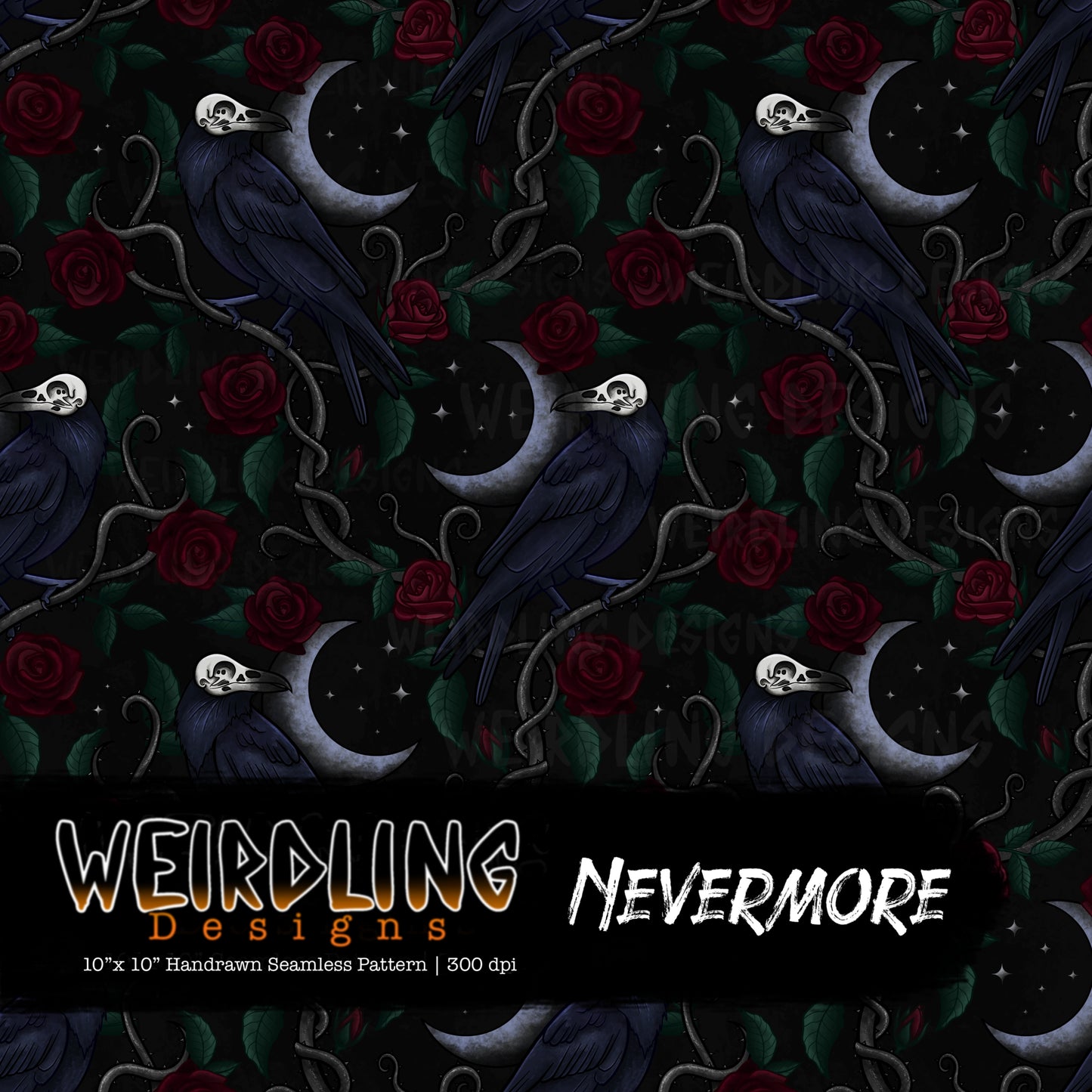 Nevermore - Limited Seamless Design - 5 Colourways