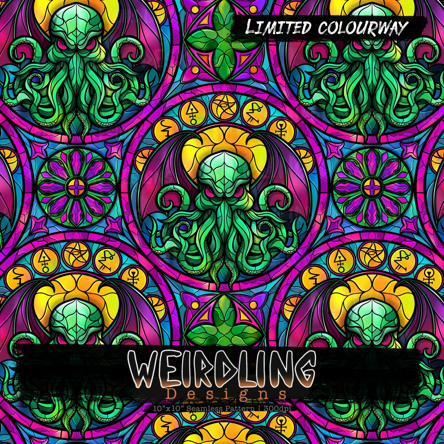 Cthulhu Glass - Limited Seamless Design - 5 Colourways