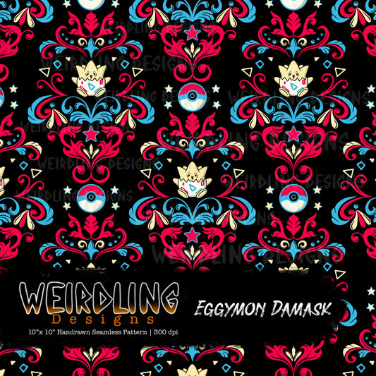 Eggymon Damask - Limited Seamless Design - 5 Colourways