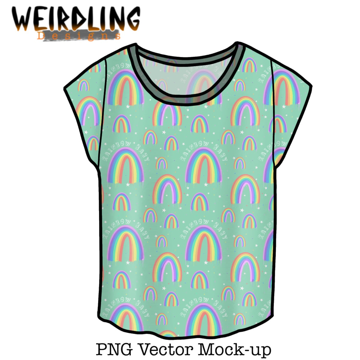 Dolman Shirt - Vector Mockup