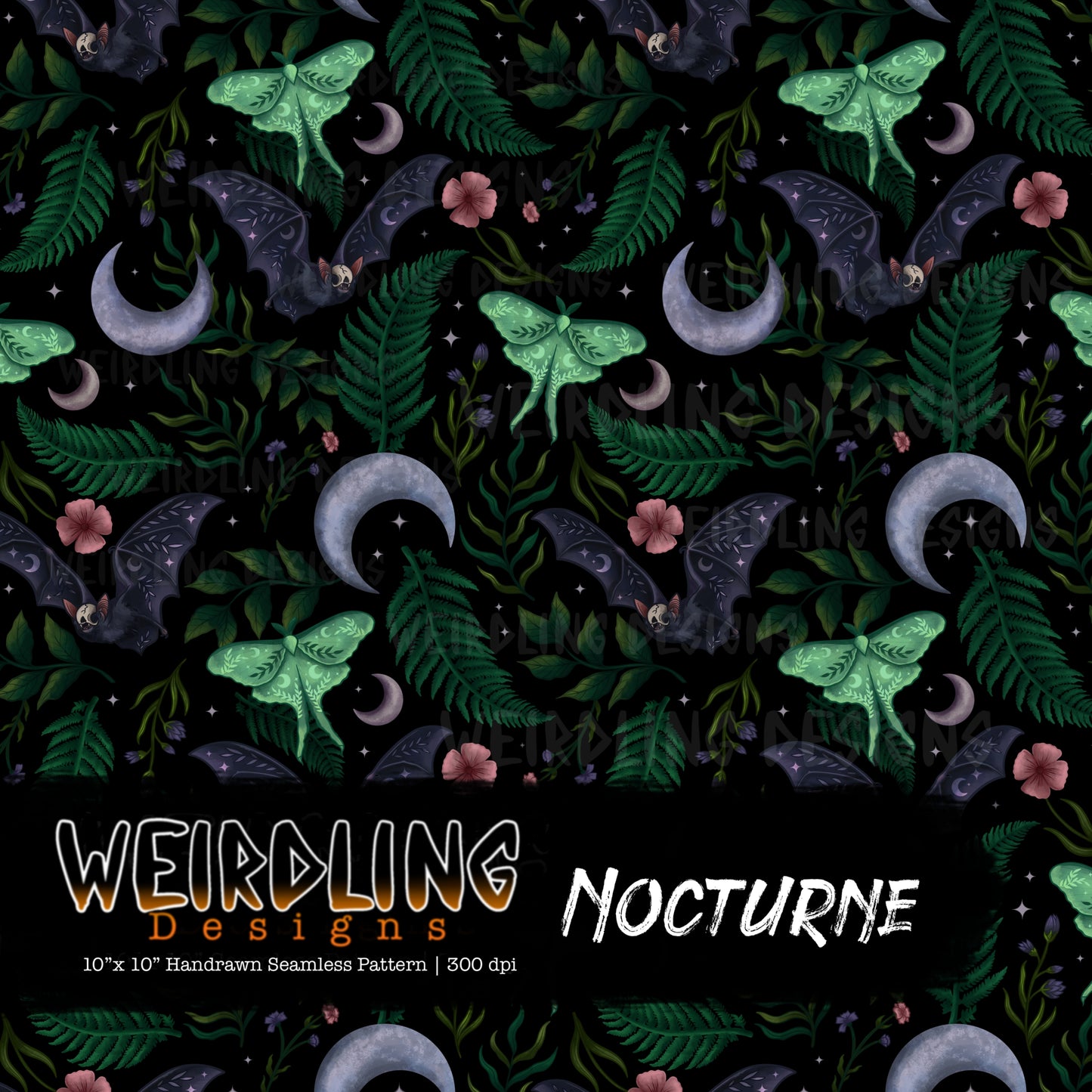 Nocturne - Limited Seamless Design - 5 Colourways