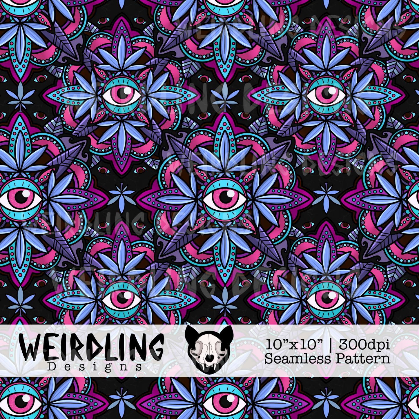 Weedala - Exclusive Seamless Pattern - 3 Colourways