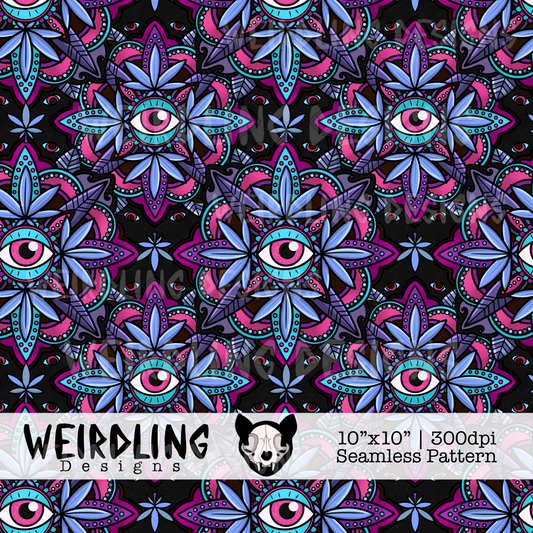 Weedala - Exclusive Seamless Pattern - 3 Colourways