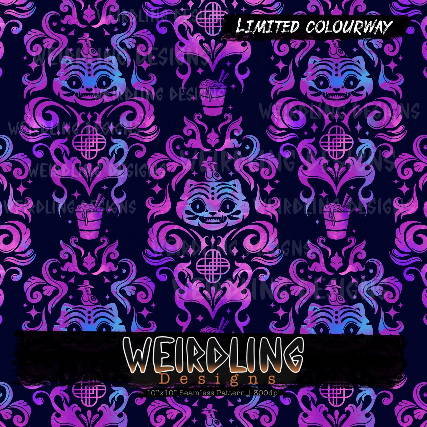 K-Pop Damask - Limited Seamless Design - 4 Colourways