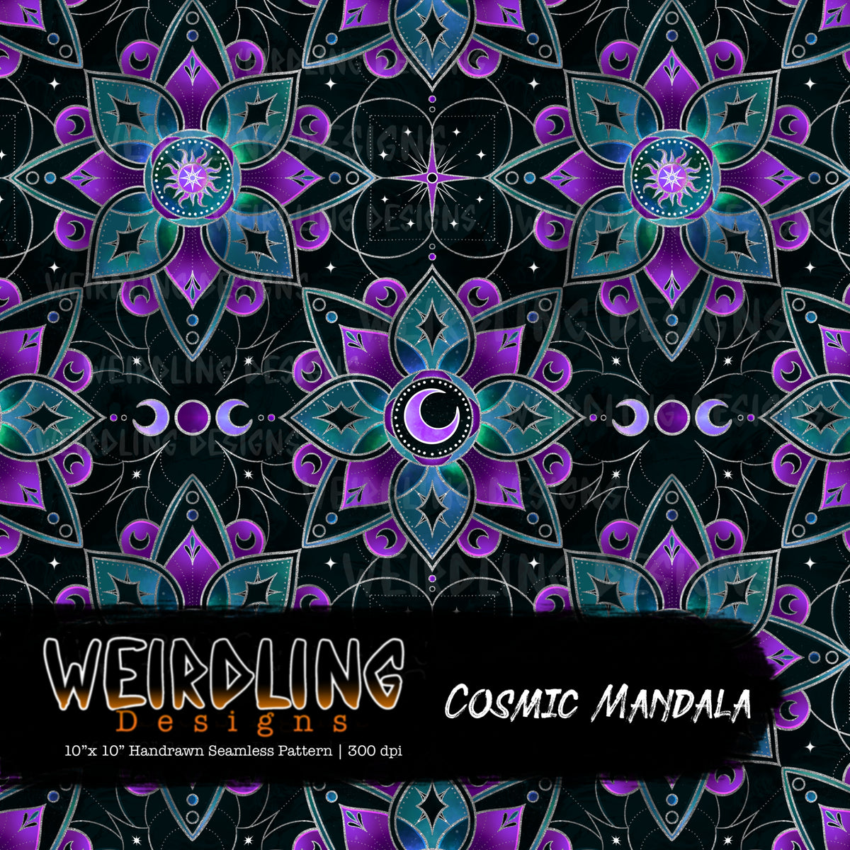 Cosmic Mandala - Limited Seamless Design - 8 Colourways