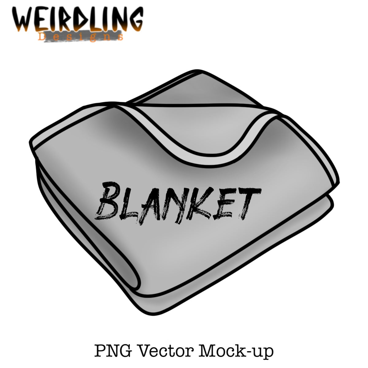 Folded Blanket - Vector Mockup