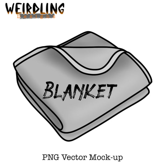 Folded Blanket - Vector Mockup