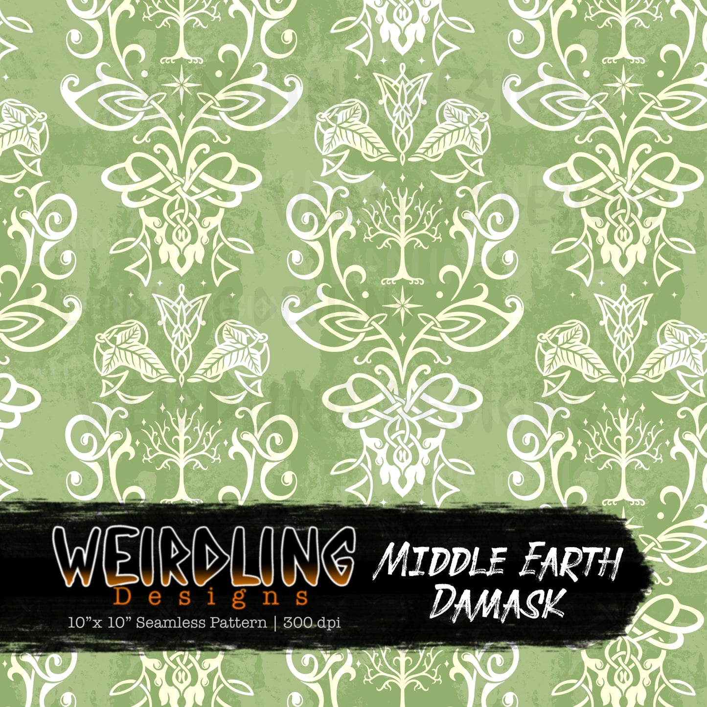 Middle Earth Damask - Limited Seamless Design- 9 Colourways