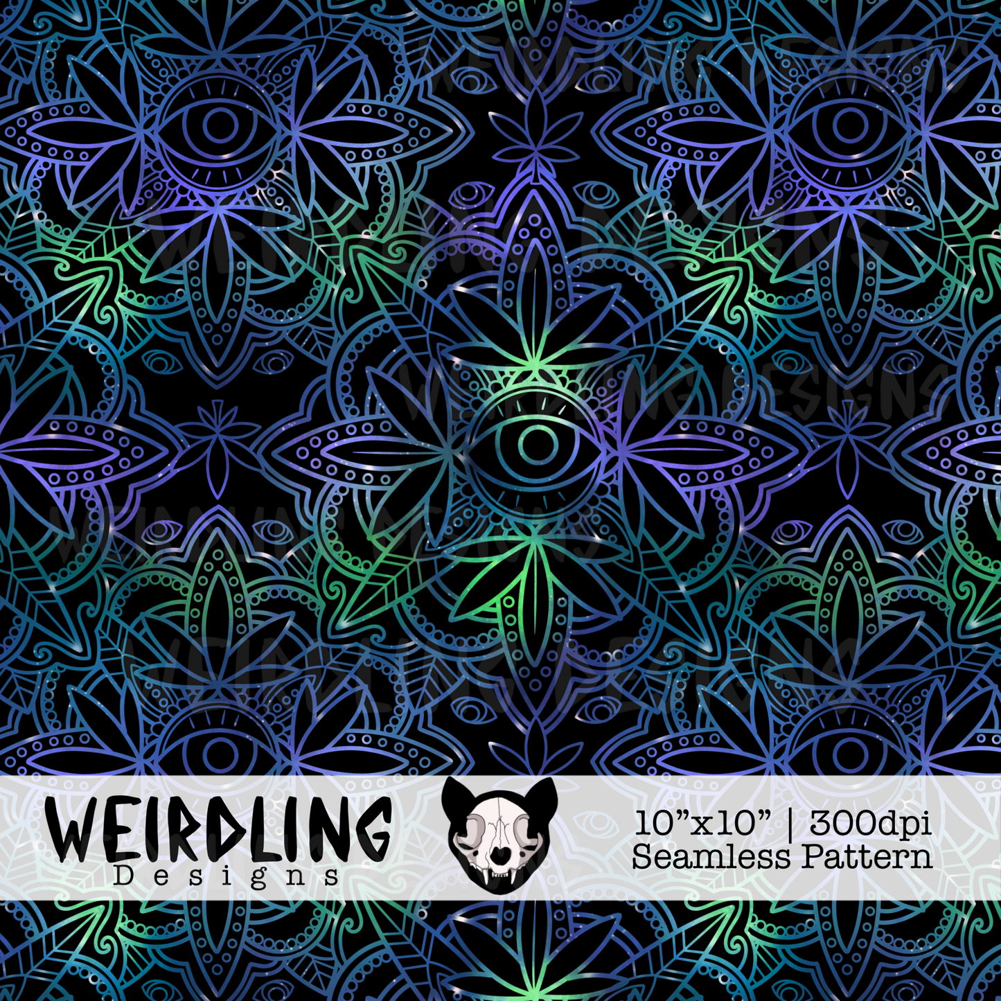 Weedala - Exclusive Seamless Pattern - 3 Colourways