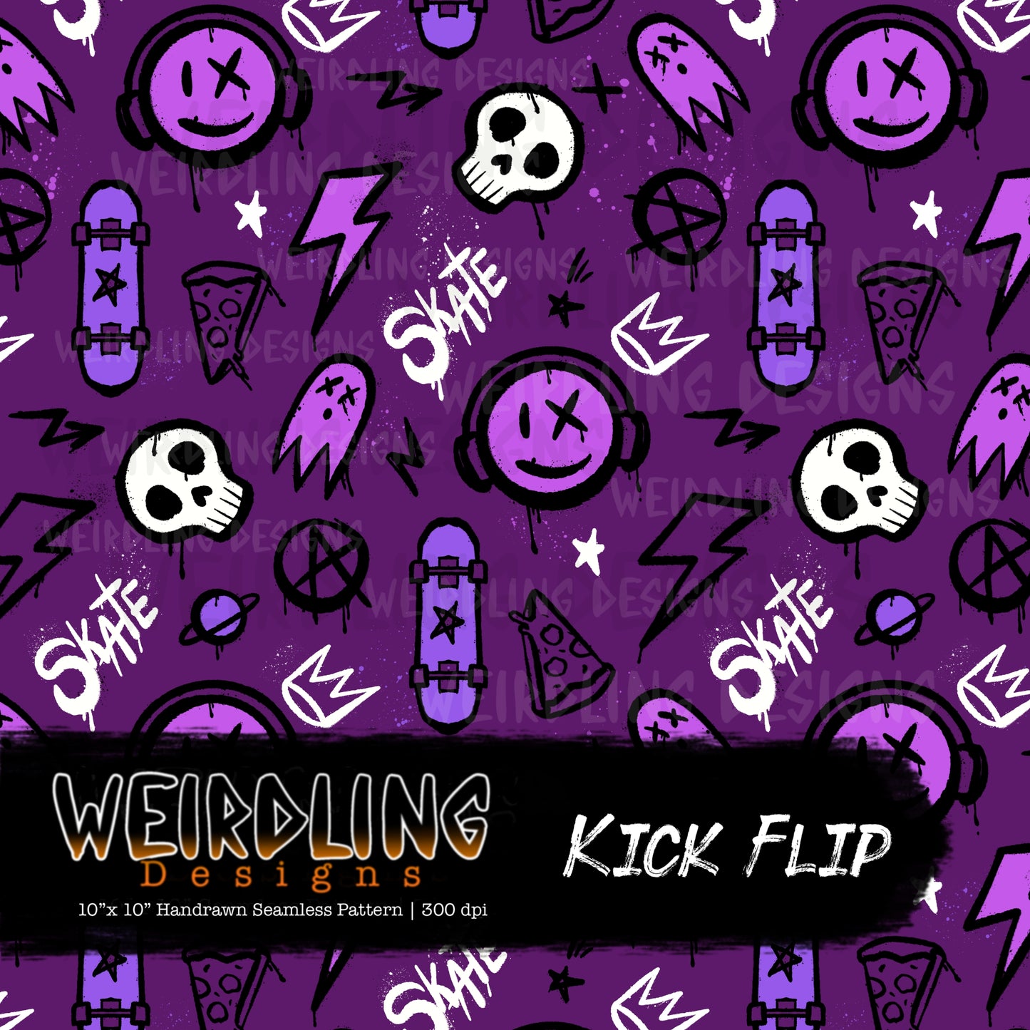 Kick Flip - Limited Seamless Design - 7 Colourways