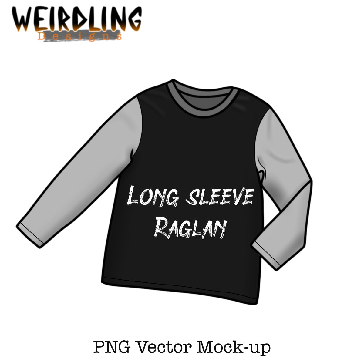 Long Sleeved Top - Vector Mockup - 3 variants