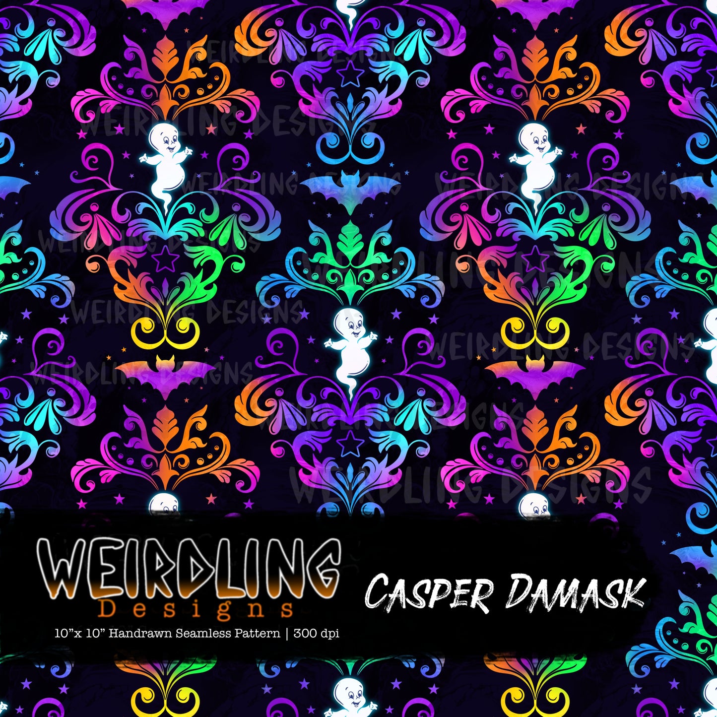Casper Damask - Limited Seamless Design - 6 Colourways