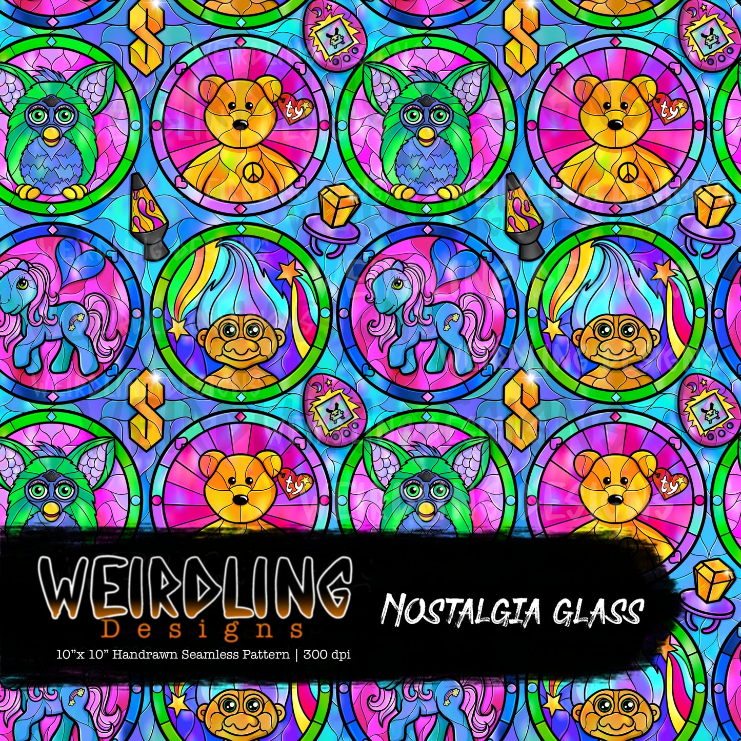 Nostalgia Glass - Limited Seamless Design - 4 Colourways