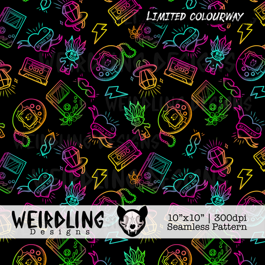 Retro Kid - Limited Seamless Pattern