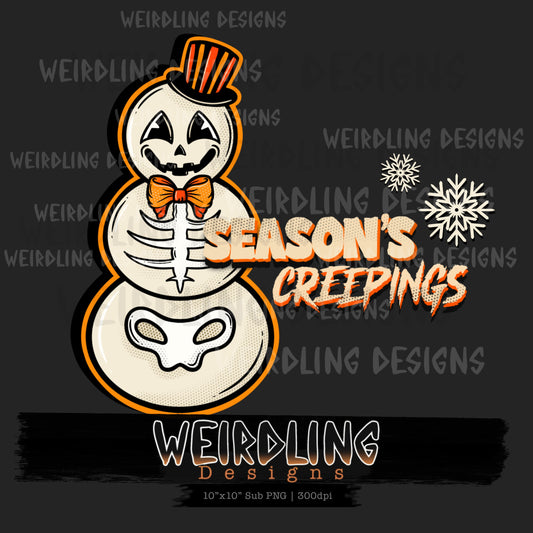 Vintage Snowmen - Non-exclusive PNG Sub - 3 Colourways