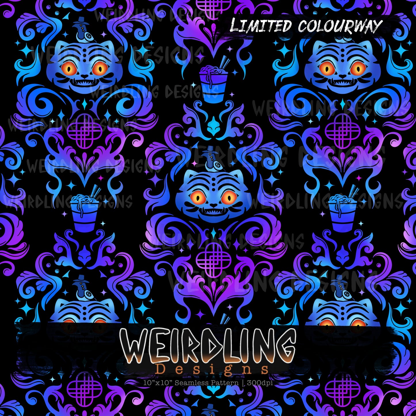 K-Pop Damask - Limited Seamless Design - 4 Colourways