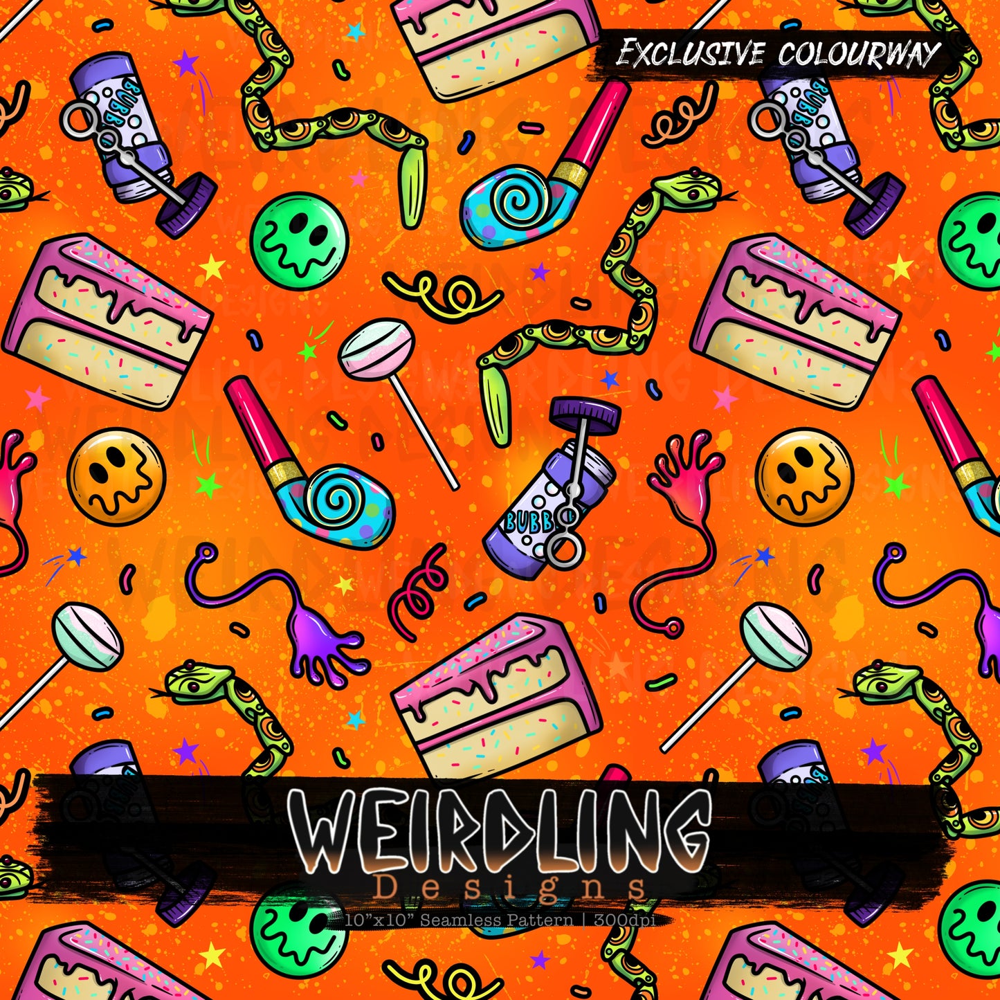 Party Bag - Exclusive Seamless Design - 8 Colourways