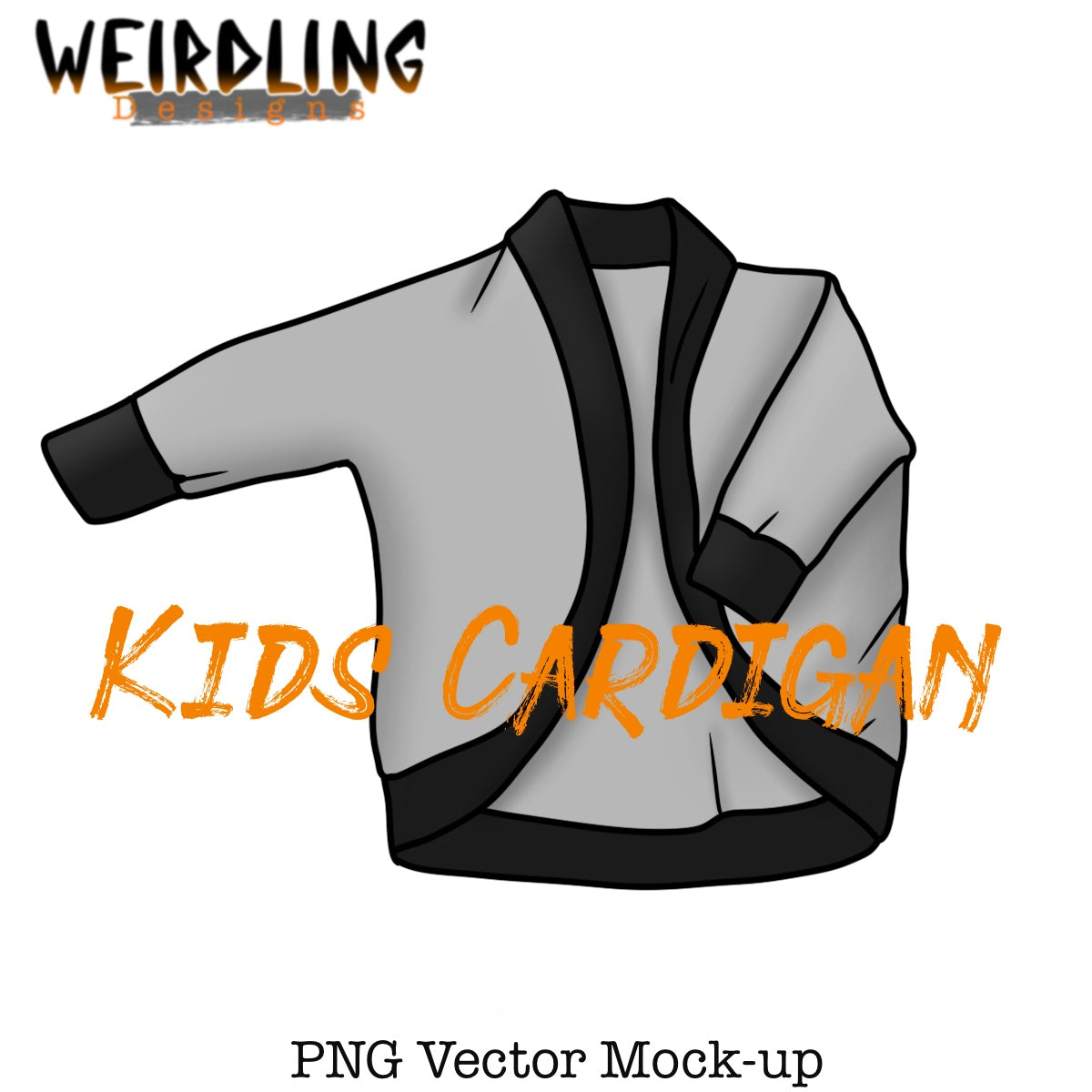 Kid’s Cardigan - Vector Mockup