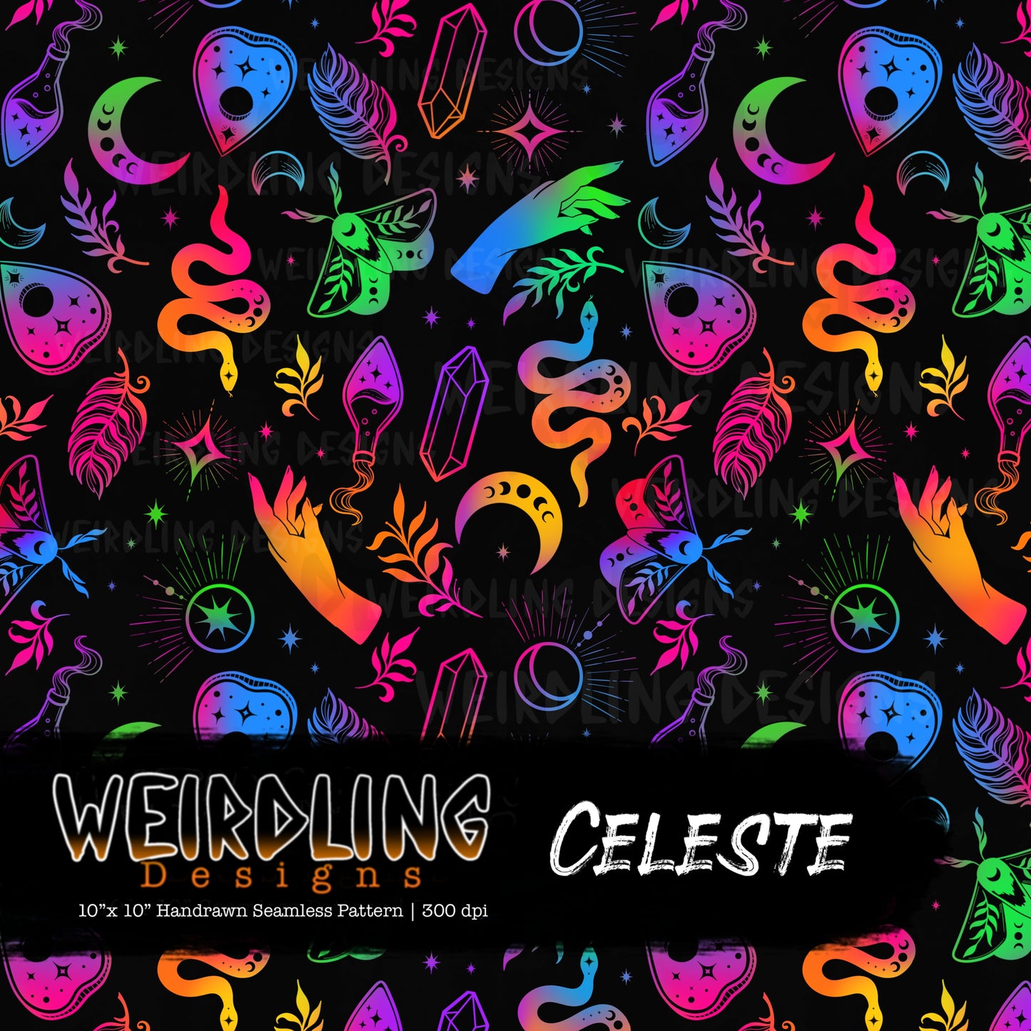 Celeste - Limited Seamless Design - 7 Colourways