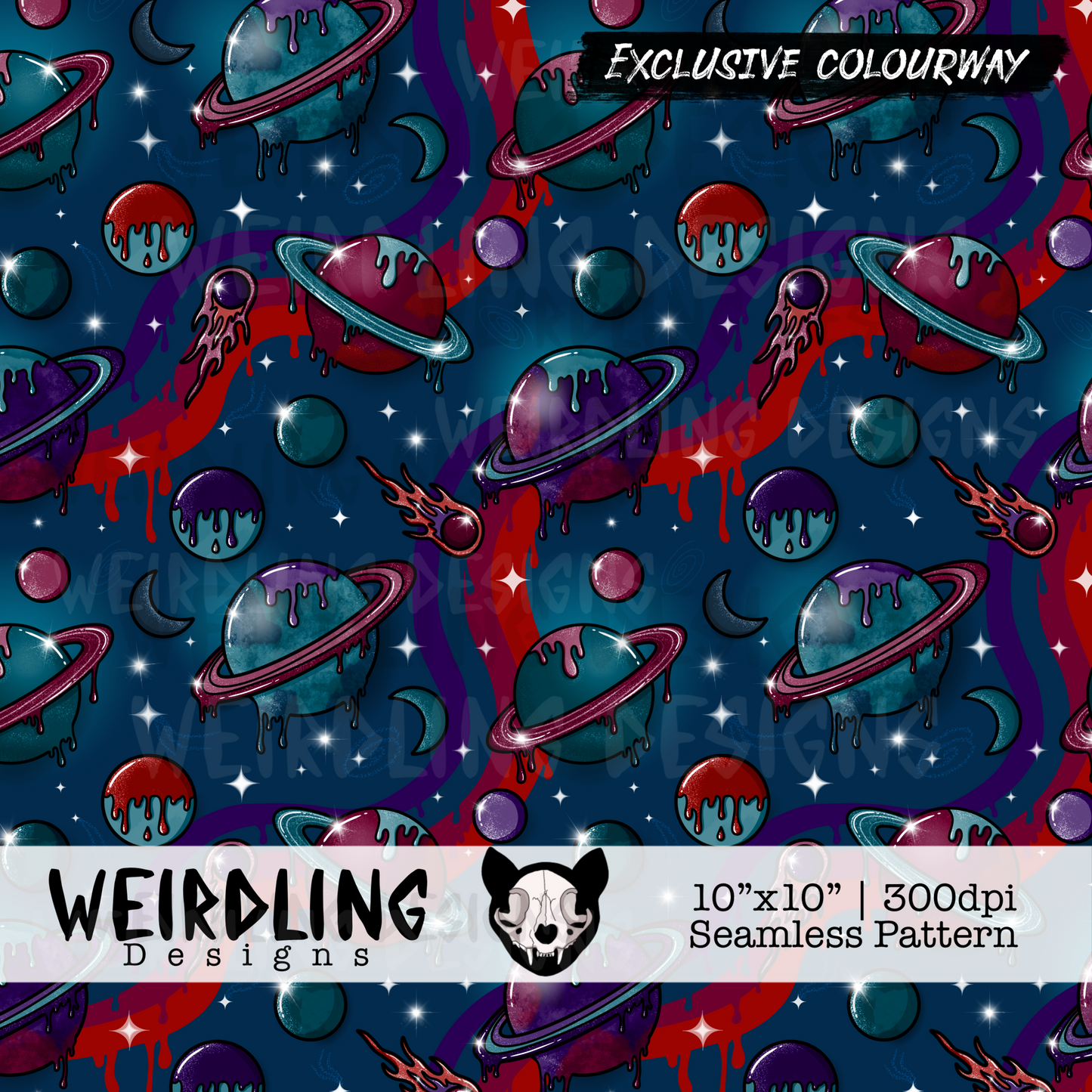 Cosmos - Exclusive Seamless Pattern - 4 Colourways