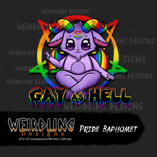 Pride Baphomet- Non-exclusive PNG subs