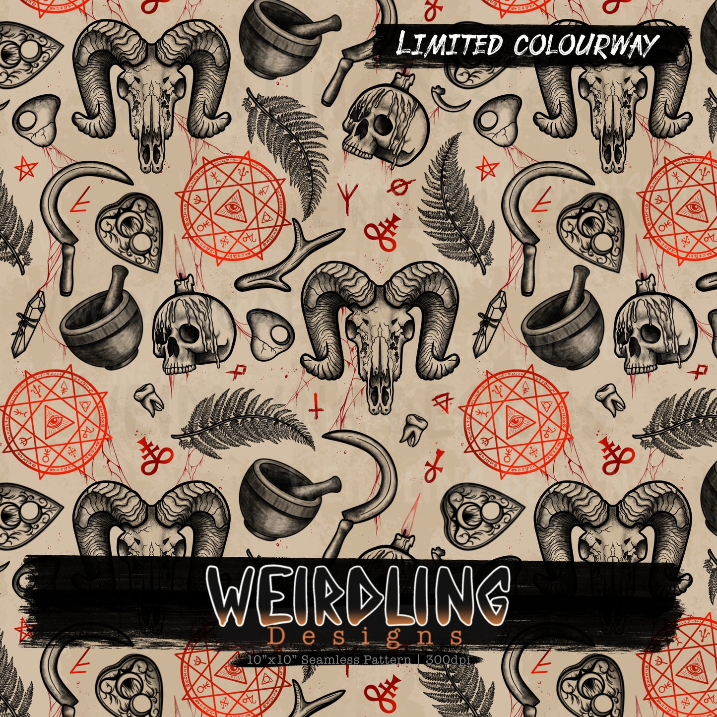 Black Magic - Limited Seamless Design - 6 Colourways