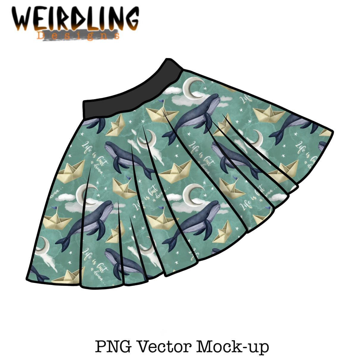 Twirly Skirt - Vector Mockup