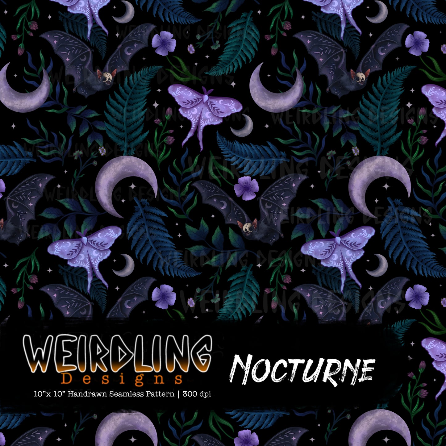 Nocturne - Limited Seamless Design - 5 Colourways