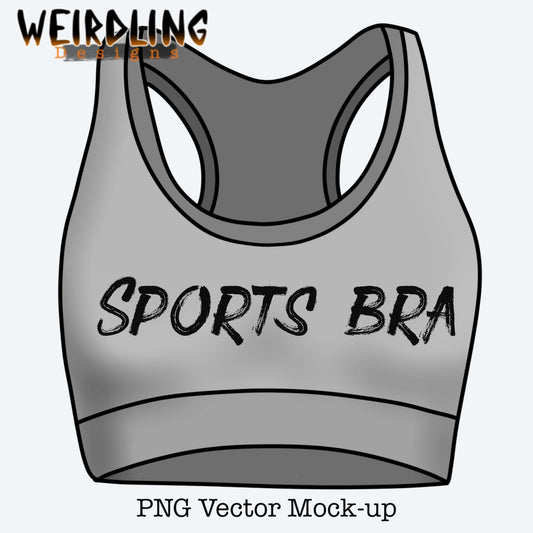 Sports Bra/Crop - Vector Mockup