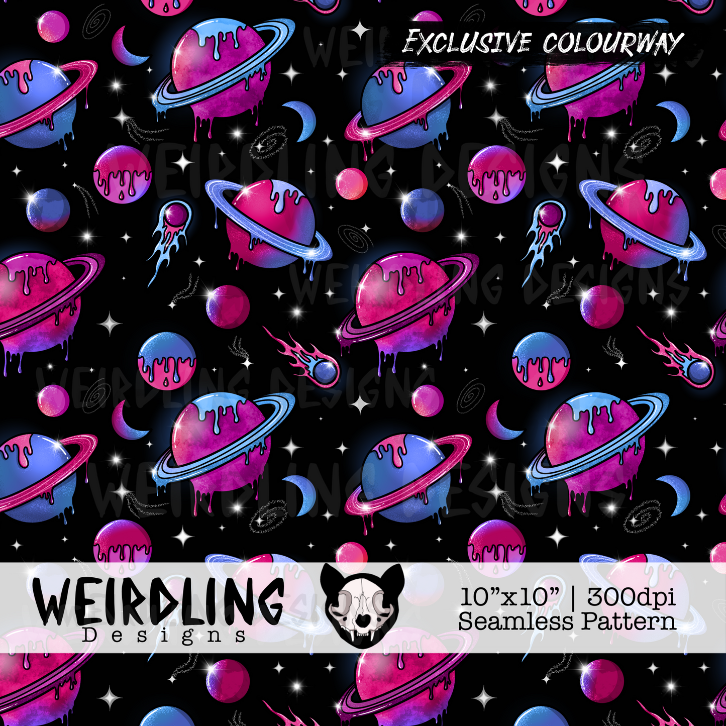 Cosmos - Exclusive Seamless Pattern - 4 Colourways