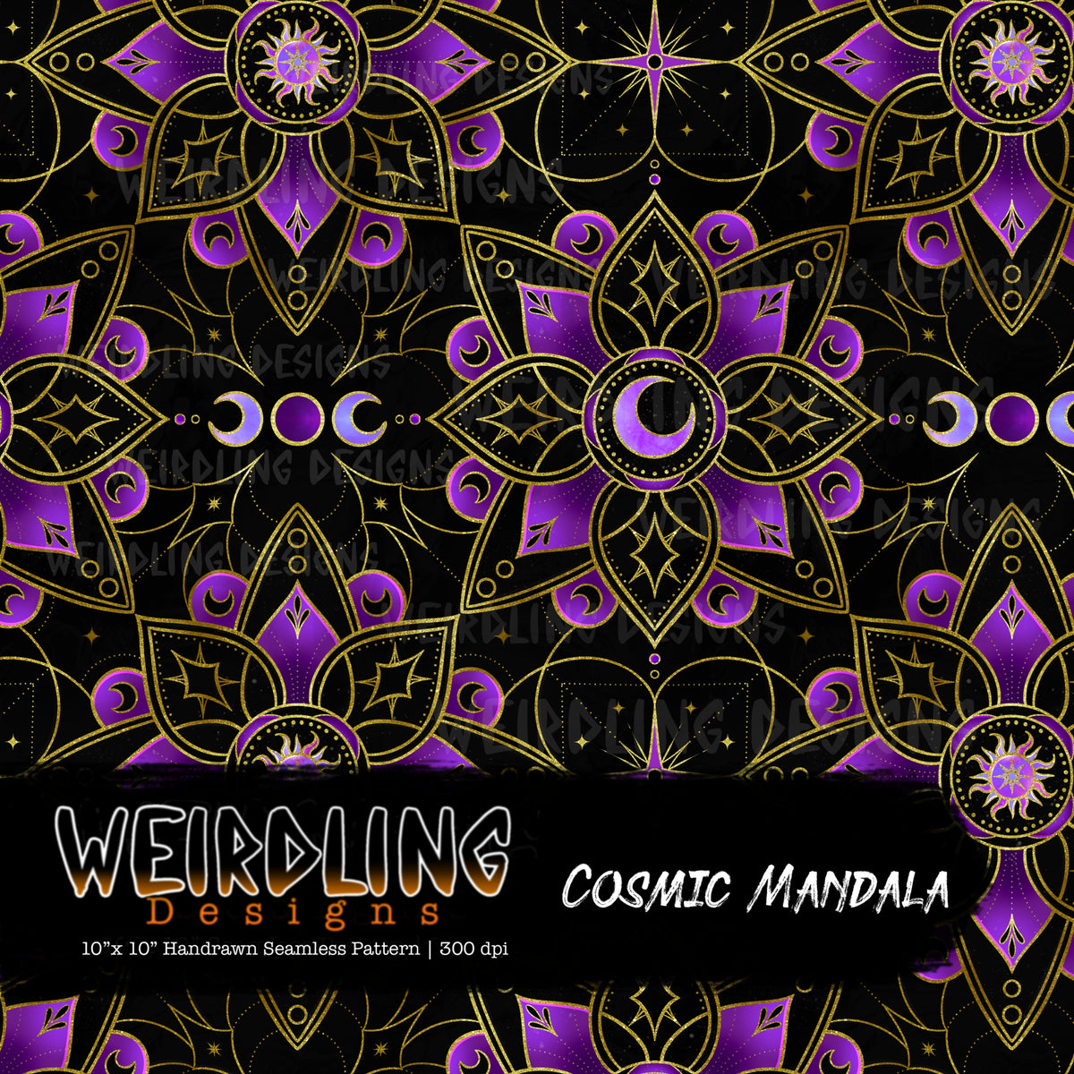 Cosmic Mandala - Limited Seamless Design - 8 Colourways