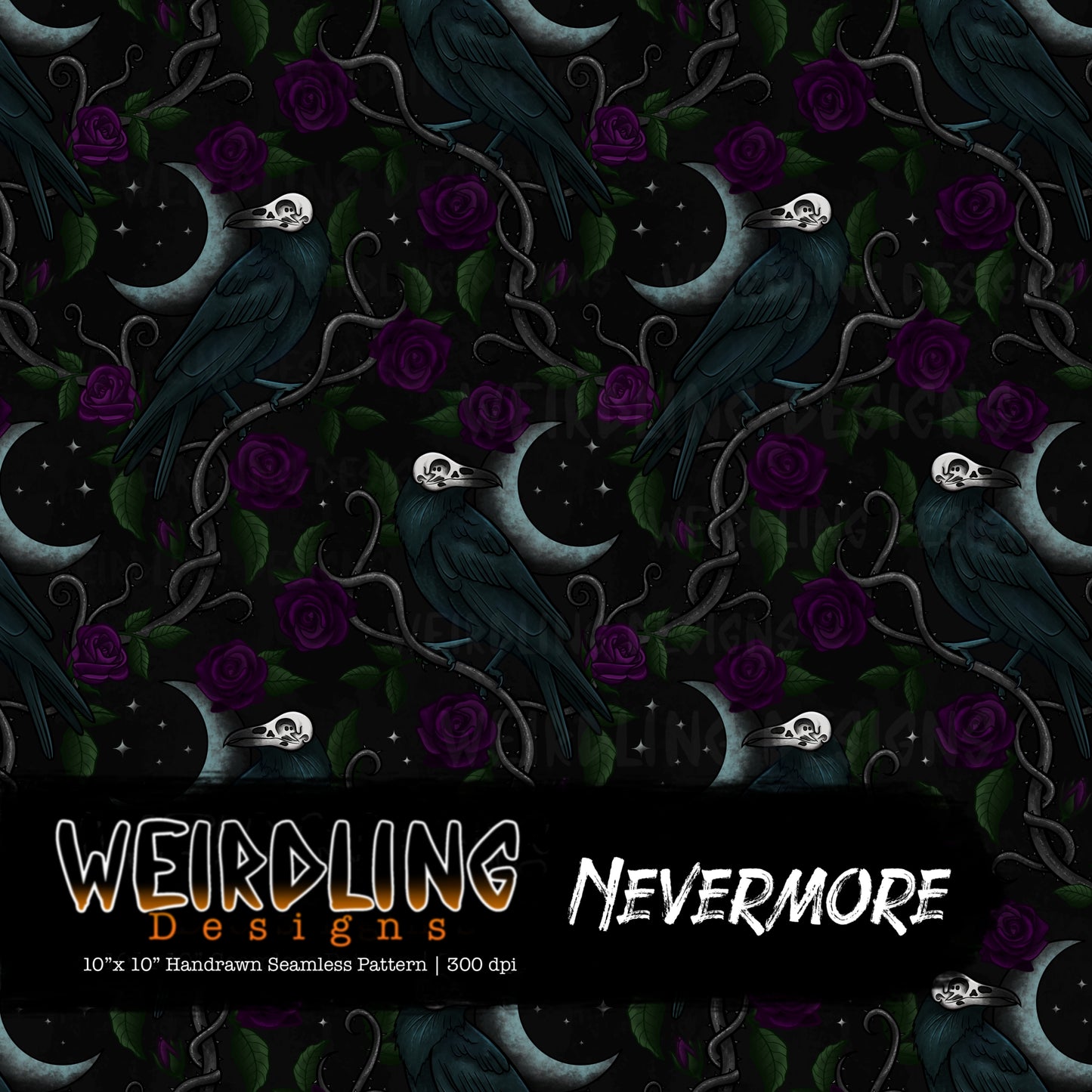 Nevermore - Limited Seamless Design - 5 Colourways