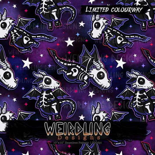 Baby Bone Dragons - Limited Seamless Design - 6 Colourways