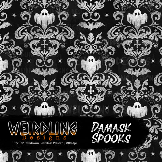 Damask Spook - Limited Seamless Design - 7 Colourways