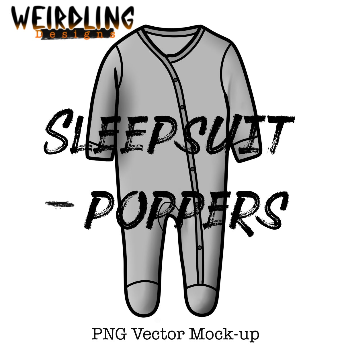 Sleepsuit - Vector Mockup - 2 Styles