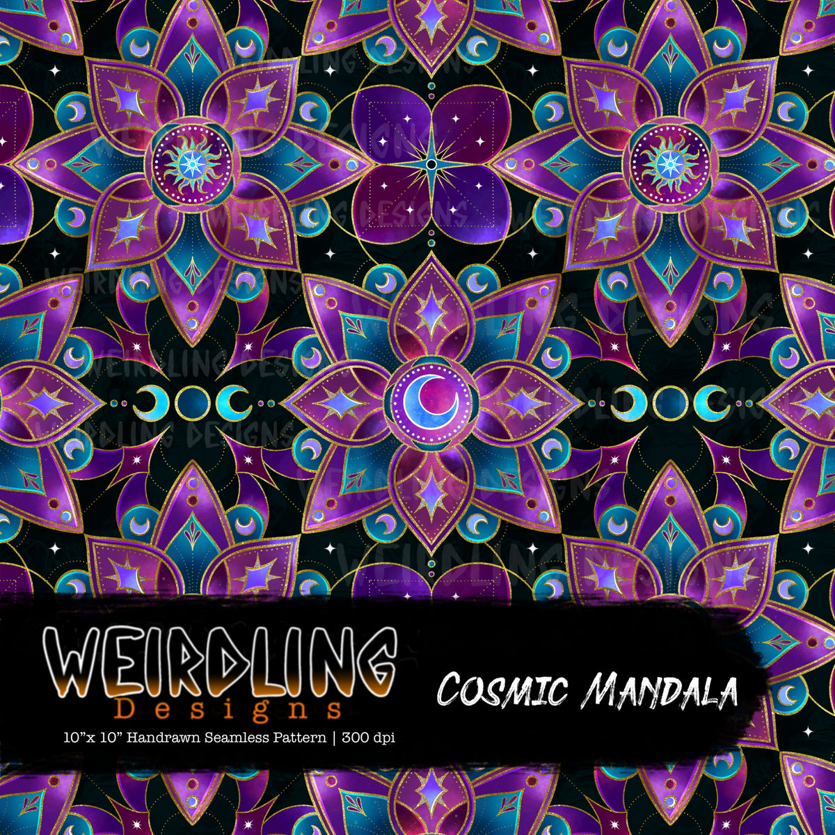 Cosmic Mandala - Limited Seamless Design - 8 Colourways