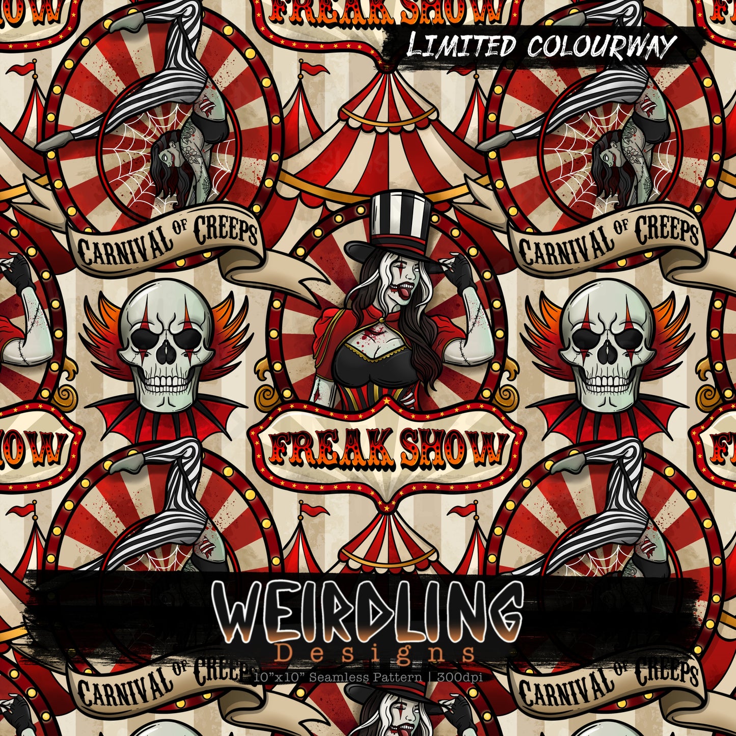 Freak Show - Limited Seamless Design - 6 Colourways