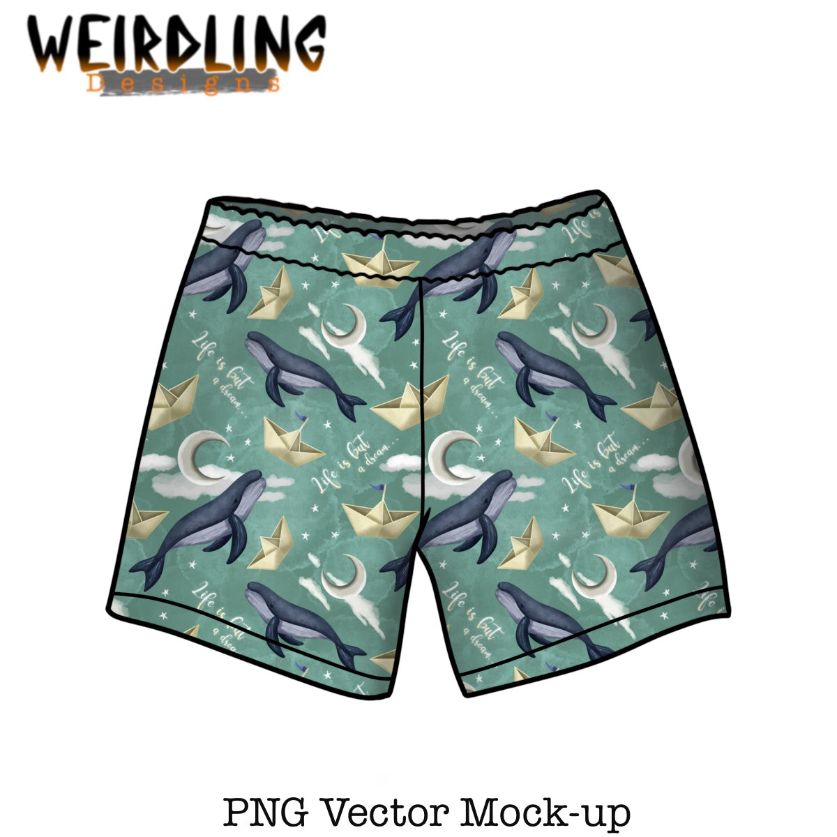 Swim/Board Shorts - Vector Mockup