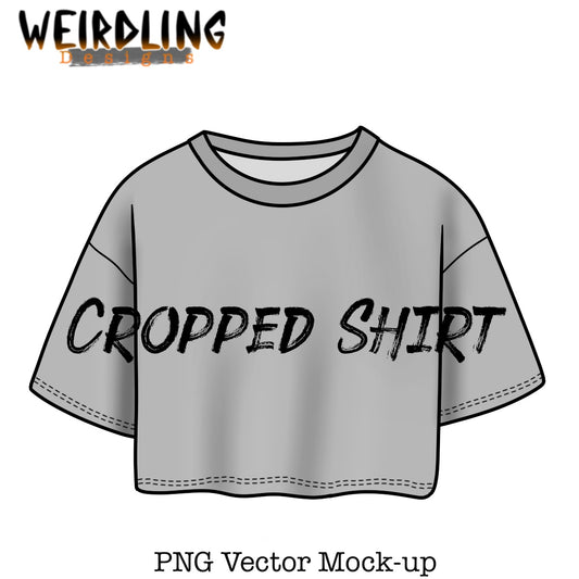 Cropped Shirt - Vector Mockup