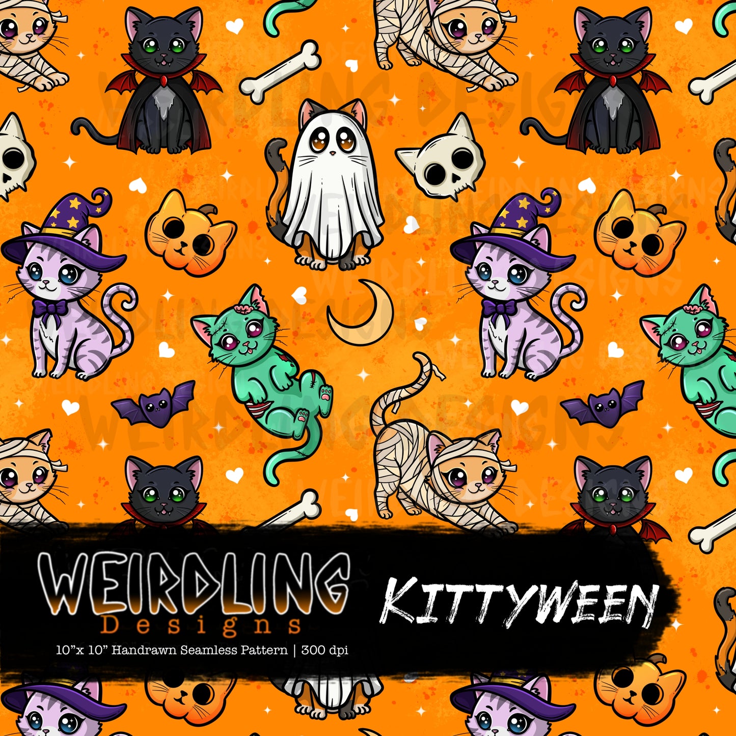 Kittyween - Limited Seamless Design - 5 Colourways