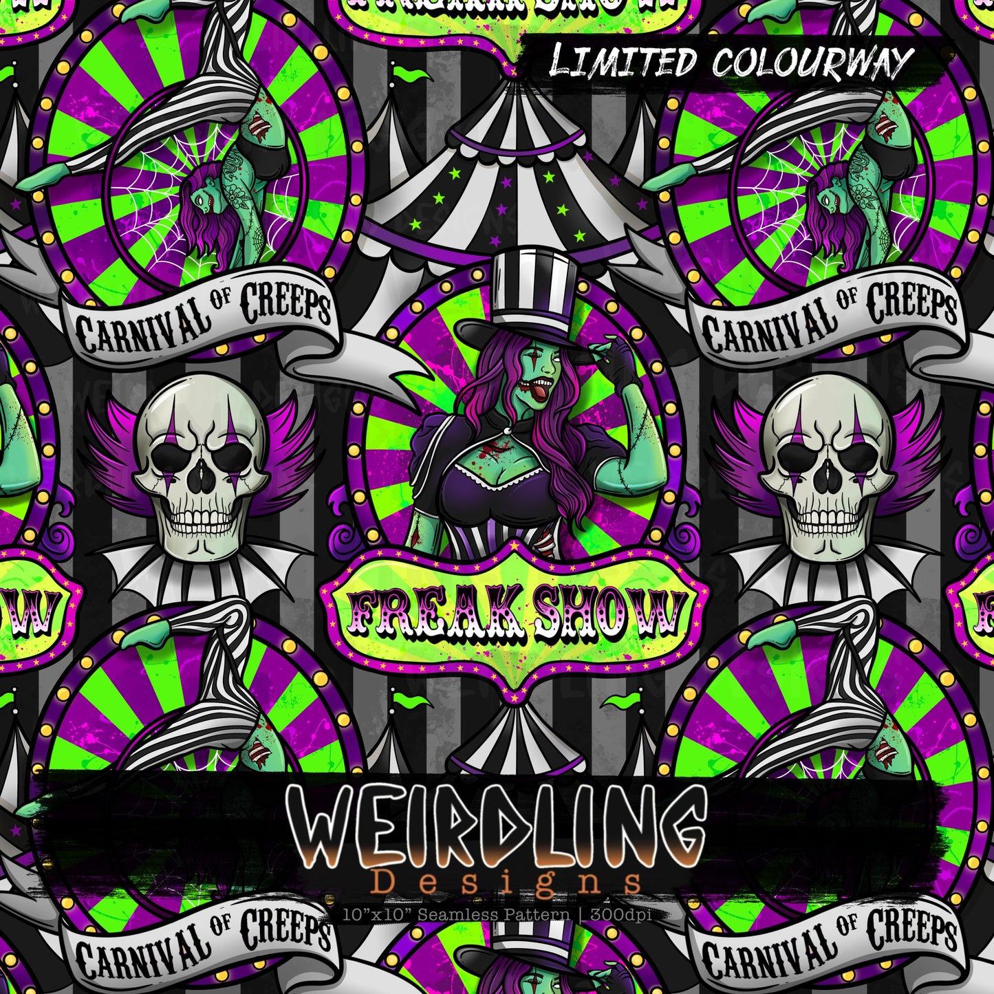 Freak Show - Limited Seamless Design - 6 Colourways