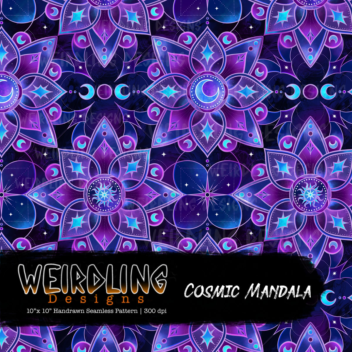 Cosmic Mandala - Limited Seamless Design - 8 Colourways