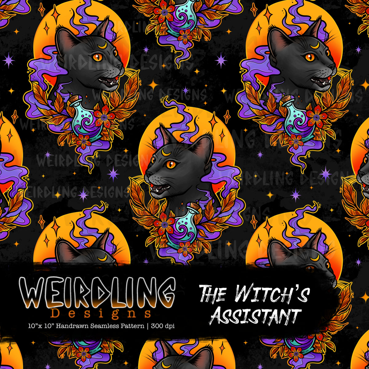 The Witch’s Assistant - Limited Seamless Design - 4 Colourways