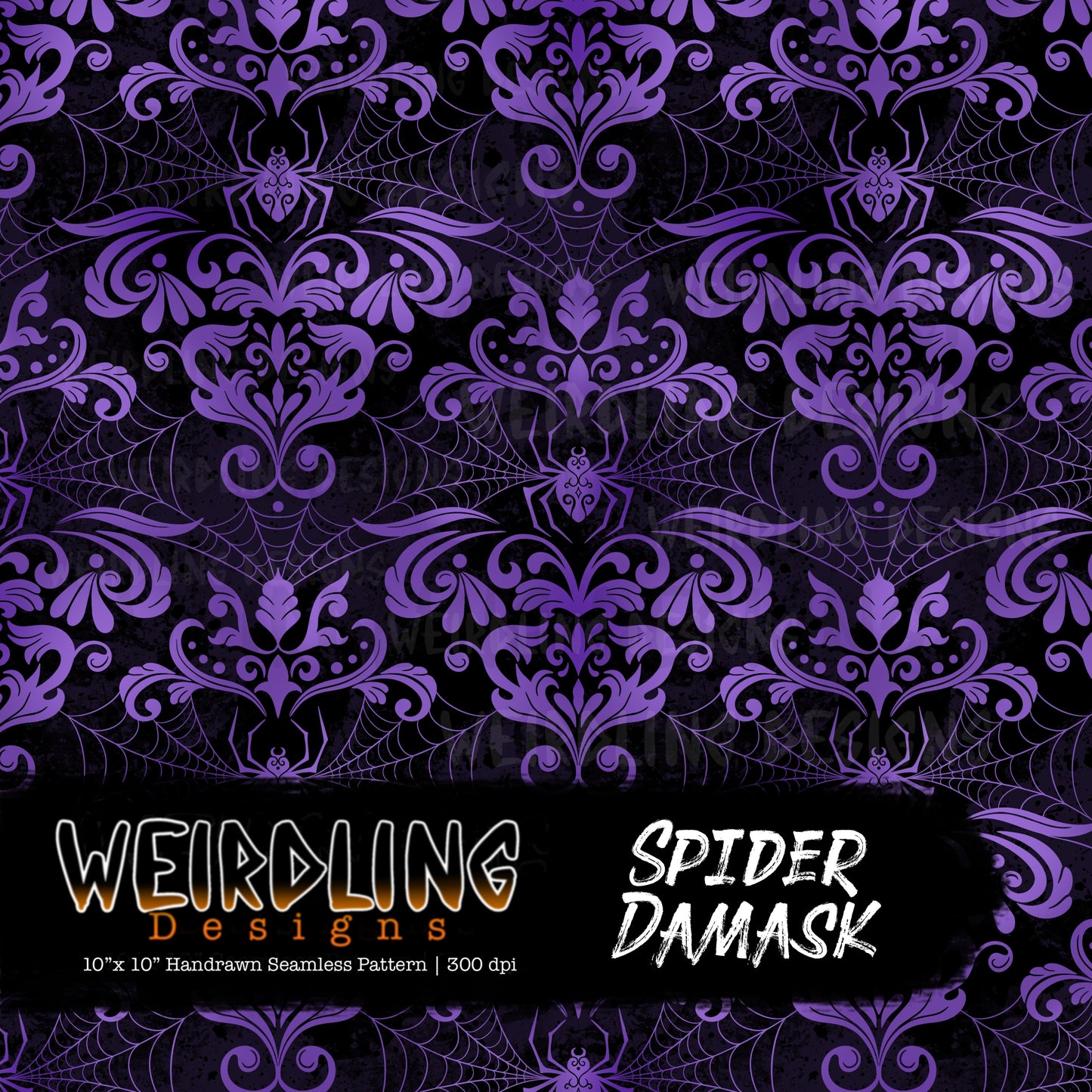 Spider Damask - Limited Seamless Design - 7 Colourways