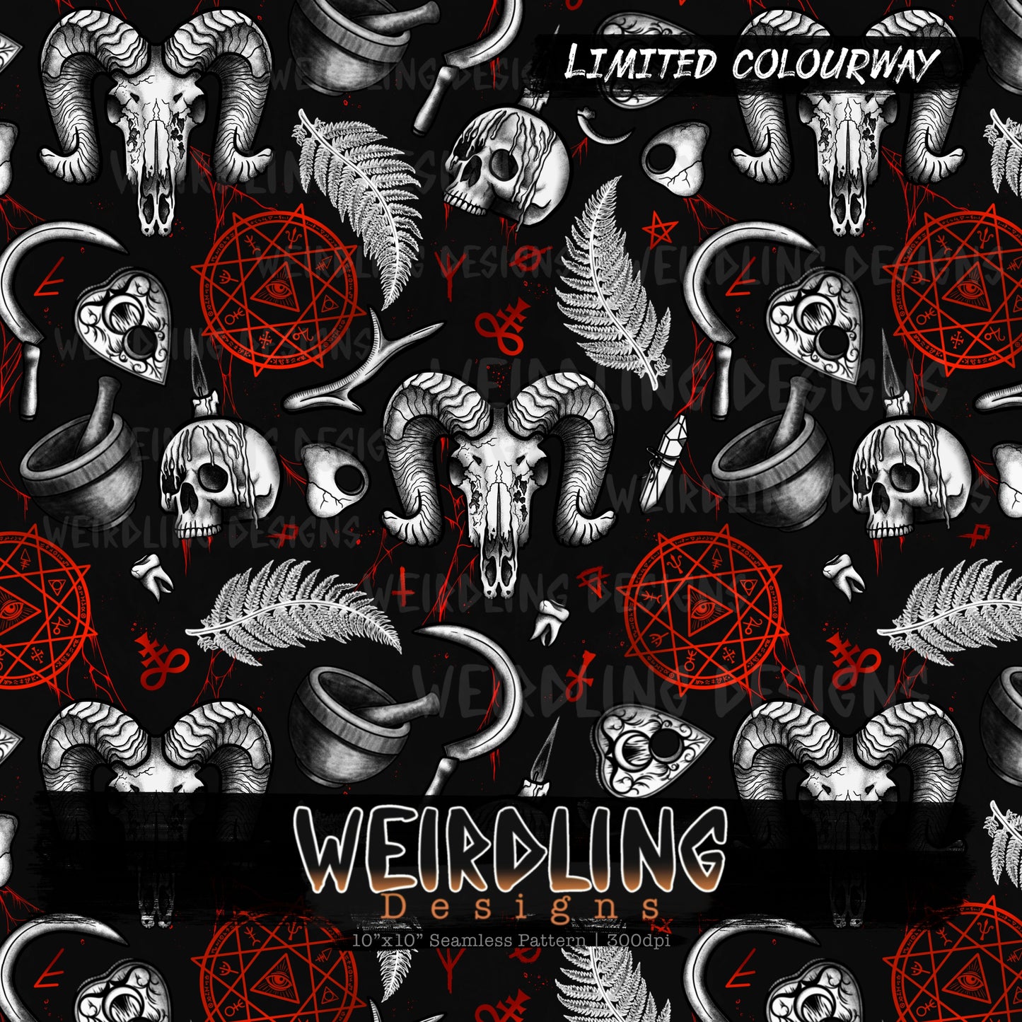 Black Magic - Limited Seamless Design - 6 Colourways