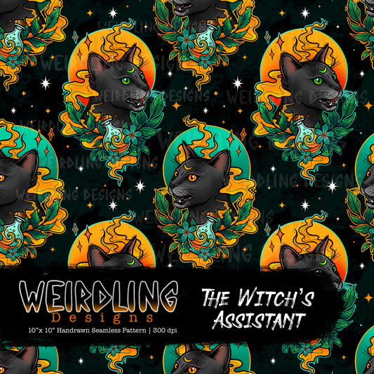 The Witch’s Assistant - Limited Seamless Design - 4 Colourways