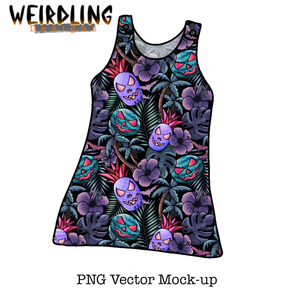 Pinafore Dress - Vector Mockup