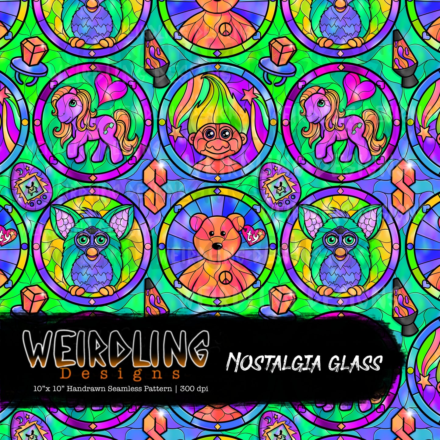 Nostalgia Glass - Limited Seamless Design - 4 Colourways