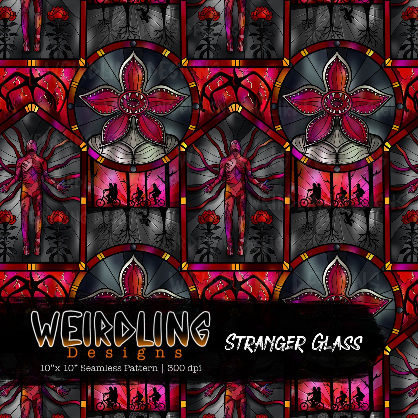 Stranger Glass - Limited Seamless Design- 3 Colourways